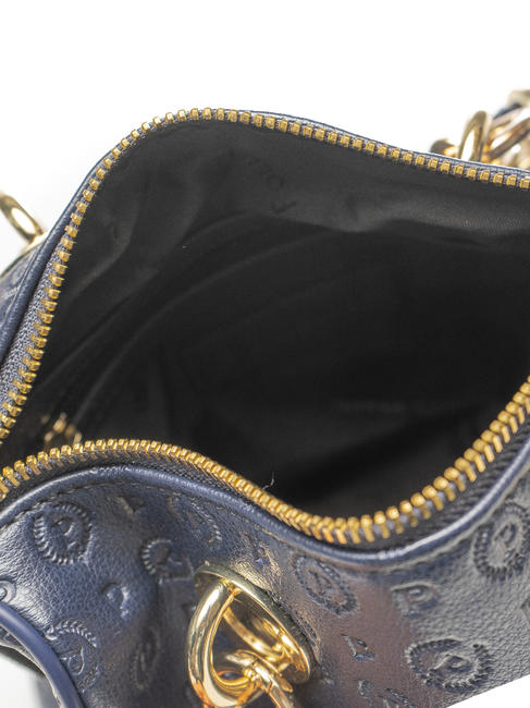  Mini-Tasche mit HERITAGE-PR&Auml;GUNG und Schulterriemen Blau - Damentaschen