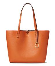 RALPH LAUREN MERRIMACK MERRIMACK Wendbarer Schulter-Shopper LAUREN HELLBRAUN / ORANGE - Damentaschen - 2