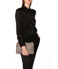 BORBONESE ECO S Schultertasche OP / NATUR / SCHWARZ - Damentaschen - 5