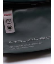 PIQUADRO DOWNTOWN Laptop-Rucksack 14 ", aus Leder GR&Uuml;N - PC-Rucks&auml;cke - 4