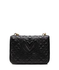 LOVE MOSCHINO NEW SHINY QUILTED Kleine Tasche umwandelbar Schwarz - Damentaschen - 3