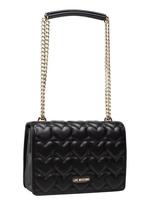 HEART QUILTED Wandelbare Tasche Schwarz - Damentaschen