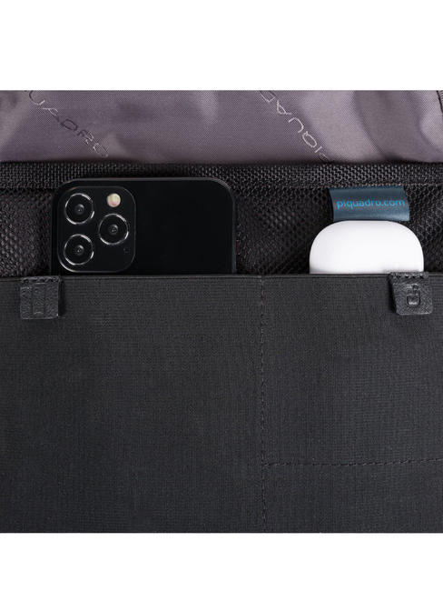 brief 2 eine Schulter aus recyceltem Stoff Schwarz - Umhängetaschen Herren