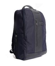 PIQUADRO BRIEF 2 Laptop-Rucksack und iPad-Halter aus recyceltem Stoff Blau - PC-Rucksäcke - 3