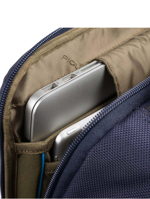 BRIEF 2 Laptop-Rucksack und iPad-Halter aus recyceltem Stoff Blau - PC-Rucksäcke