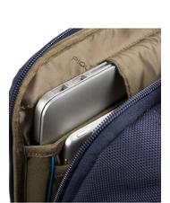 PIQUADRO BRIEF 2 Laptop-Rucksack und iPad-Halter aus recyceltem Stoff Blau - PC-Rucksäcke - 5
