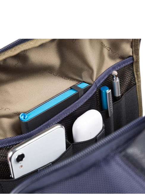 BRIEF 2 Laptop-Rucksack und iPad-Halter aus recyceltem Stoff Blau - PC-Rucksäcke