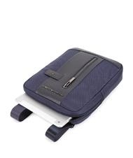 PIQUADRO BRIEF 2 iPad-Tasche aus recyceltem Stoff Blau - Umh&auml;ngetaschen Herren - 3
