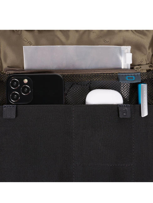 BRIEF 2 iPad-Tasche aus recyceltem Stoff Blau - Umh&auml;ngetaschen Herren