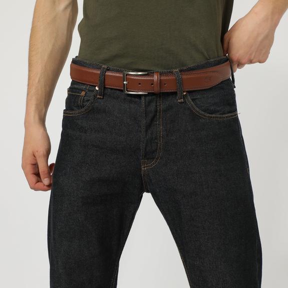 G&uuml;rtel  Classic Aus geh&auml;mmertem Leder, auf Ma&szlig; k&uuml;rzbar COGNAC - G&uuml;rtel