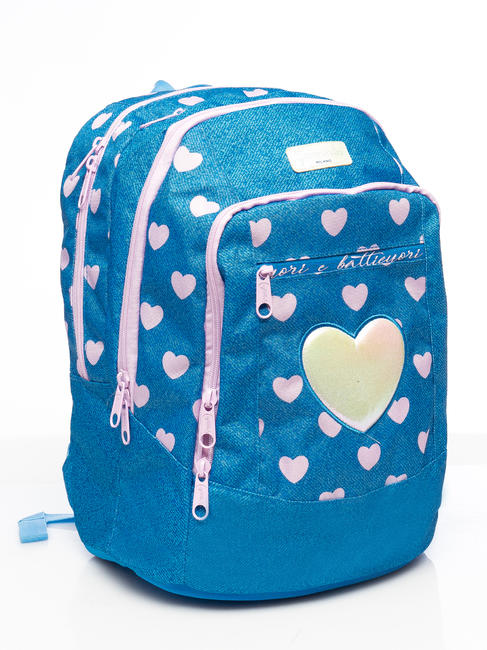 CUORI e BATTICUORI Rucksack Denim - Rucks&auml;cke f&uuml;r Schule &amp; Freizeit