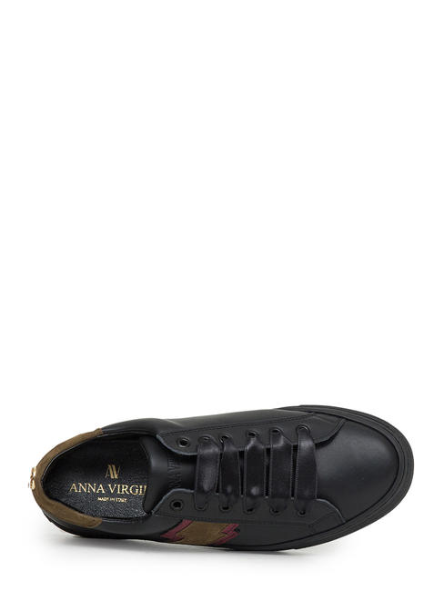 GIULIA FULMINE Turnschuhe aus Leder multi grün - Damenschuhe