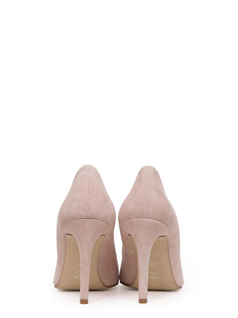 CATIA1988 Dekolleté aus Veloursleder mit Schmuckapplikation rosa - Damenschuhe