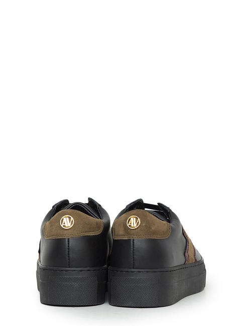 GIULIA FULMINE Turnschuhe aus Leder multi grün - Damenschuhe