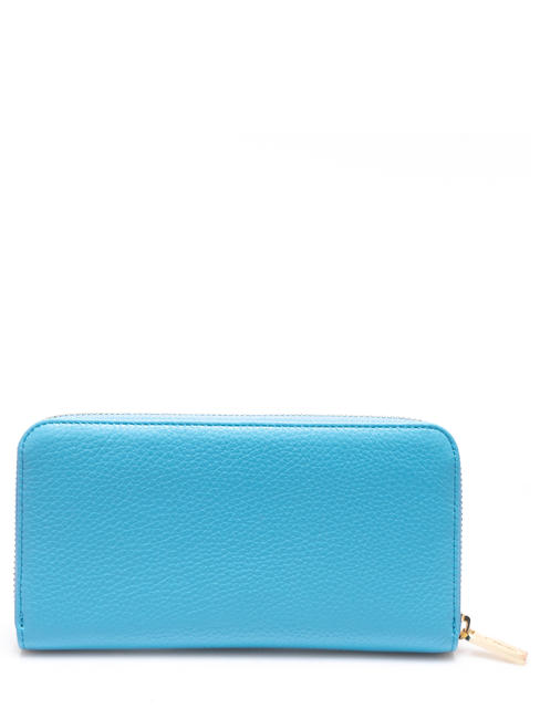  METALLIC SOFT Geldb&ouml;rse aus genarbtem Naturleder Schwimmbad - Brieftaschen Damen