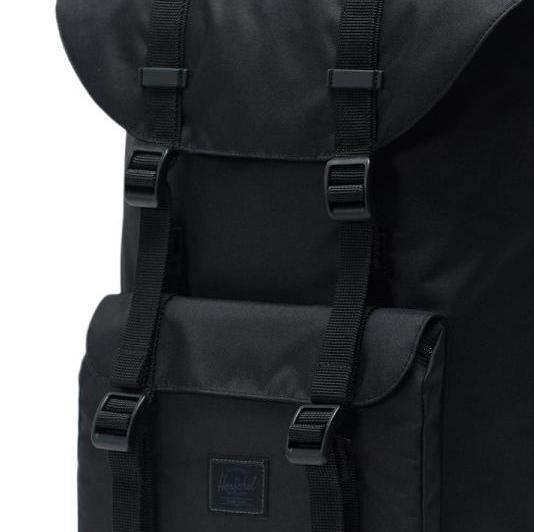 LITTLE AMERICA LIGHT Laptop-Rucksack 15 " HELLES SCHWARZ - Rucks&auml;cke f&uuml;r Schule &amp; Freizeit