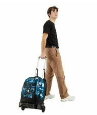SEVEN JACK Dip & Sky Trolley-Rucksack mit abnehmbarem Trolley blautief - Rucks&auml;cke mit Trolleyfunktion - 7