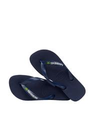 HAVAIANAS BRASIL LOGO Flip-Flops f&uuml;r Herren Navy blau - Schuhe Unisex - 4