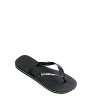 HAVAIANAS BRASIL LOGO Flip-Flops f&uuml;r Herren Schwarz Schwarz - Schuhe Unisex - 2