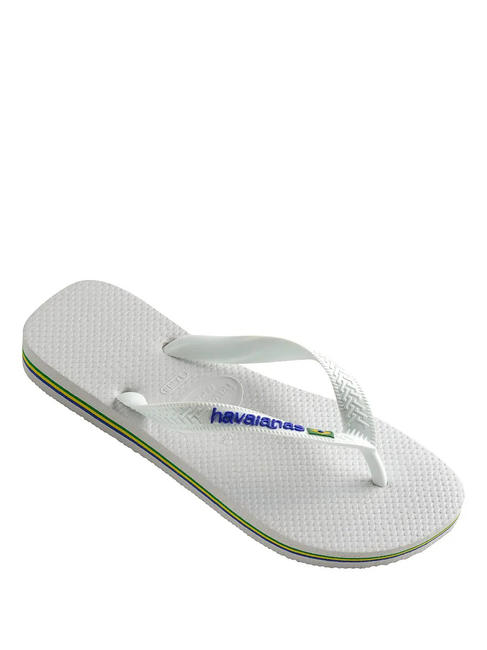 BRASIL LOGO Flip-Flops für Herren Weiß - Schuhe Unisex