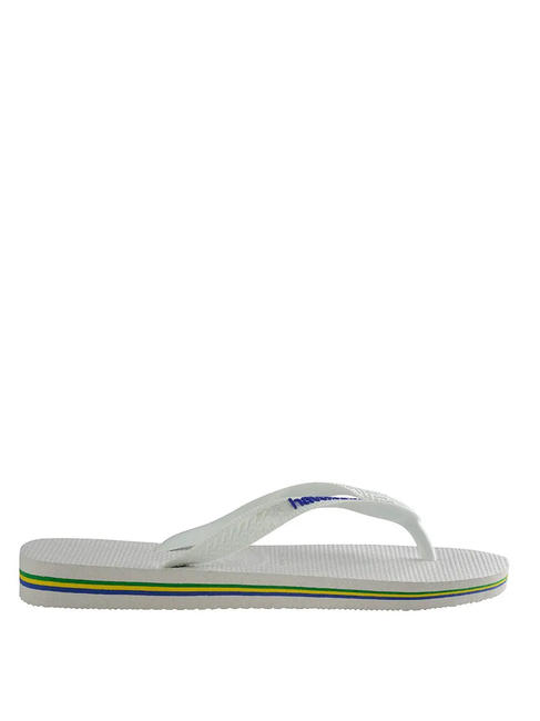 BRASIL LOGO Flip-Flops für Herren Weiß - Schuhe Unisex