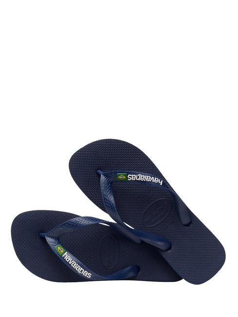 BRASIL LOGO Flip-Flops für Herren Navy blau - Schuhe Unisex