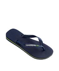HAVAIANAS BRASIL LOGO Flip-Flops f&uuml;r Herren Navy blau - Schuhe Unisex - 2