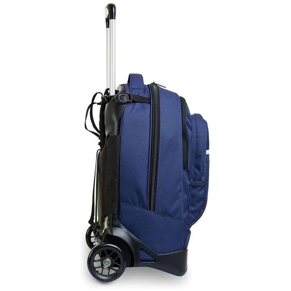 NEW PLUG Logo  Rucksack mit abnehmbarem Trolley patriotblau - Rucks&auml;cke mit Trolleyfunktion