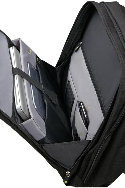SECURIPACK 15,6 "Laptop-Rucksack SCHWARZER STAHL - PC-Rucksäcke