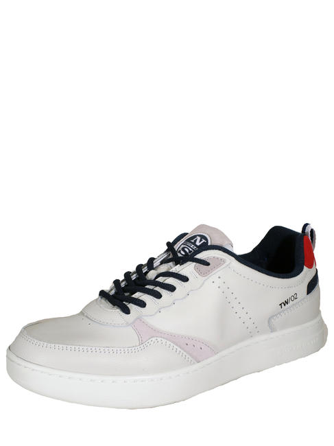 PEAK Turnschuhe aus Leder whi / nav - Herrenschuhe