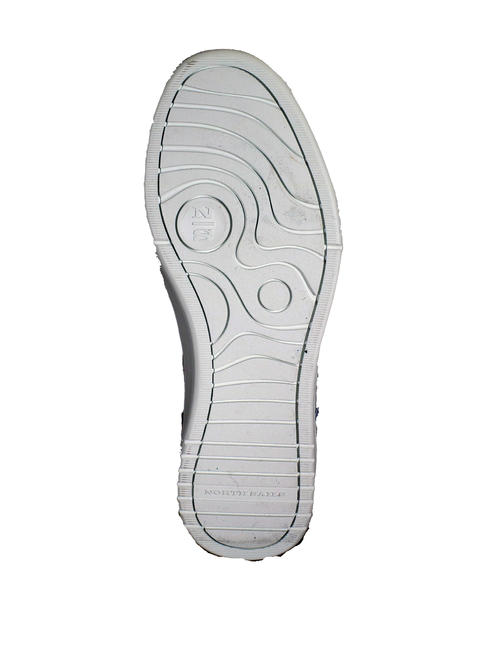 PEAK Turnschuhe aus Leder whi / nav - Herrenschuhe