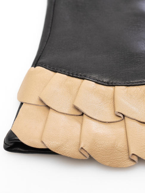 Handschuhmitrouches  schwarz / natur - Handschuhe