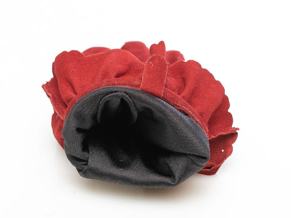 Handschuhmitrouche in suede  Burgund - Handschuhe