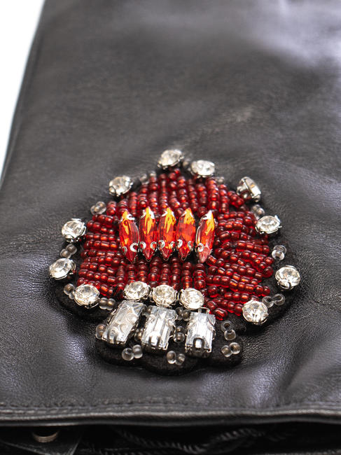 Handschuhmitcuore strass  Schwarz - Handschuhe