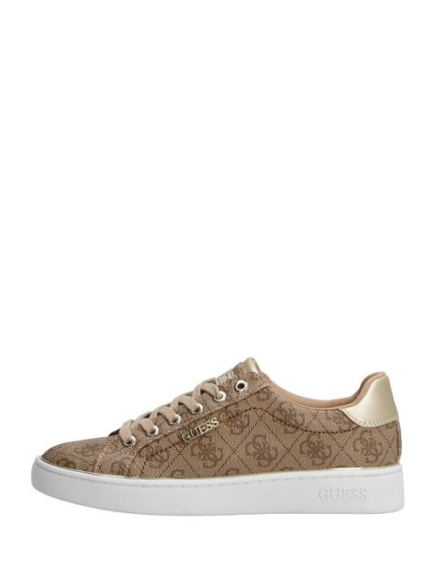 BECKIE LOGO Turnschuhe Beige / Braun - Damenschuhe