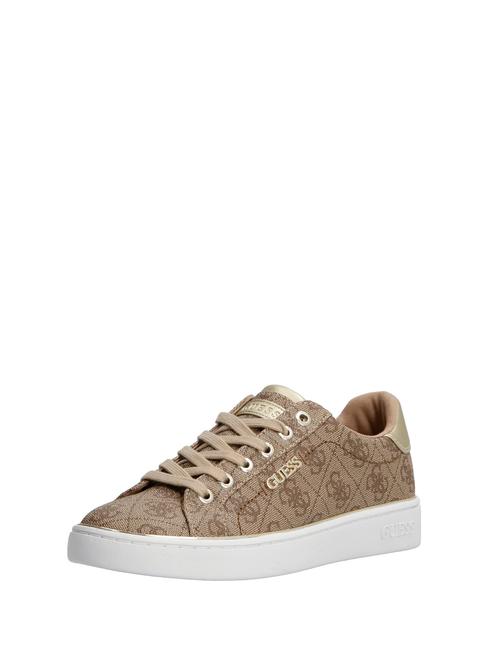 BECKIE LOGO Turnschuhe Beige / Braun - Damenschuhe