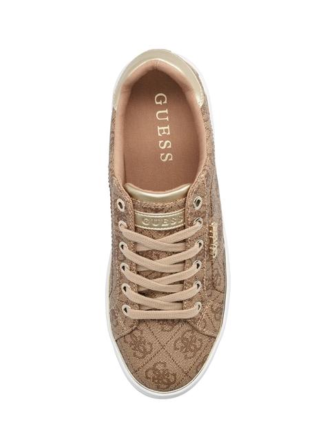BECKIE LOGO Turnschuhe Beige / Braun - Damenschuhe