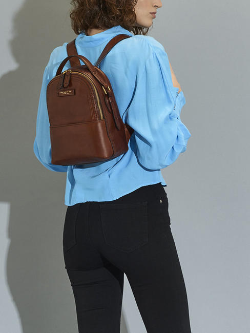 PEARL DISTRICT Rucksack aus Leder BRAUN - Damentaschen