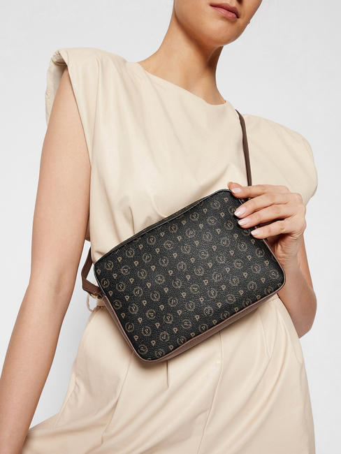 HERITAGE CLASSIC Mini-Schultertasche Schwarz Braun - Damentaschen