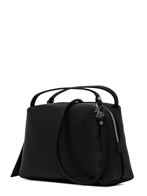 ALIFA Tasche mit Schulterriemen aus Leder Schwarz - Damentaschen