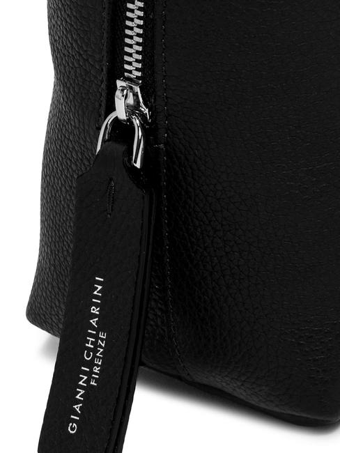 ALIFA Tasche mit Schulterriemen aus Leder Schwarz - Damentaschen