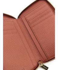 COCCINELLE METALLIC SOFT Mittlere Geldb&ouml;rse aus Leder mit umlaufendem Rei&szlig;verschluss Zimt - Brieftaschen Damen - 3