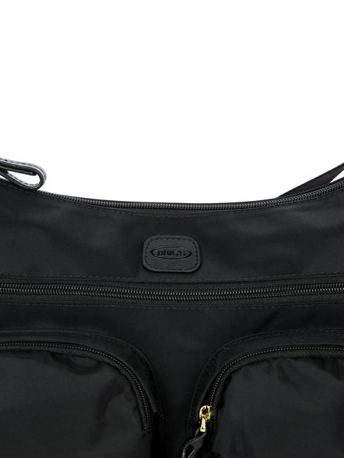 X-BAG Umh&auml;ngetasche, erweiterbar Schwarz Schwarz - Damentaschen