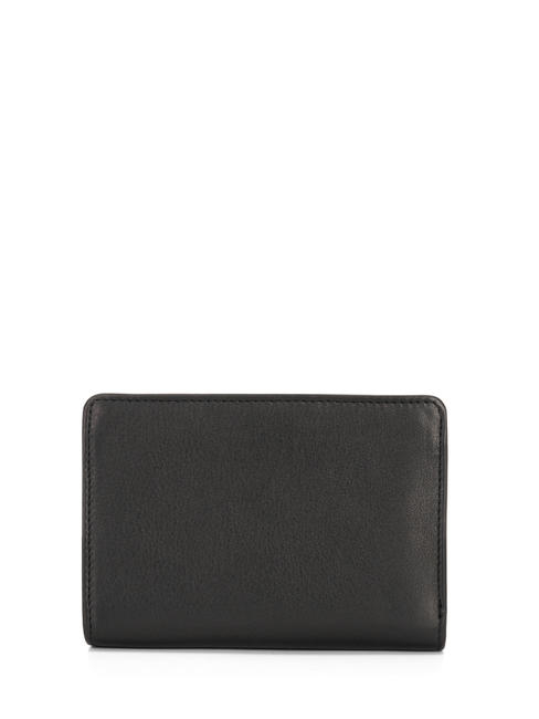 BASIC Mittelgro&szlig;e Geldb&ouml;rse aus Leder Schwarz - Brieftaschen Damen