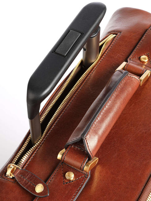 STORY Handgepäckwagen aus Leder BRAUN - Handgepäck