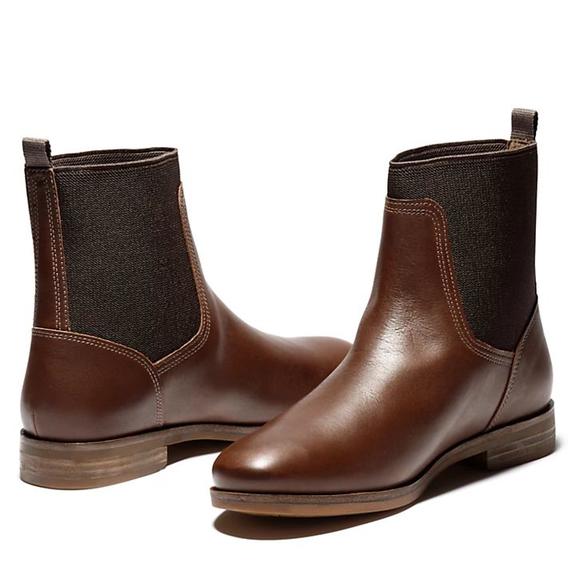 SOMERS FALLS Chelsea-Stiefel Haselnuss - Damenschuhe
