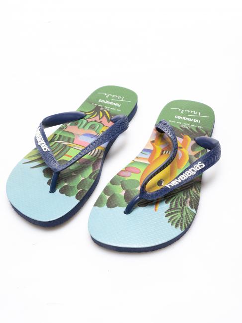 RETRATOS Flip-Flops mit Geschenkbox Navy blau - Schuhe Unisex