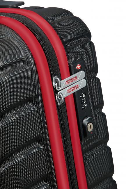 SMARTFLY 24IN Mittlerer Spinner-Trolley Schwarz - Harte Trolleys