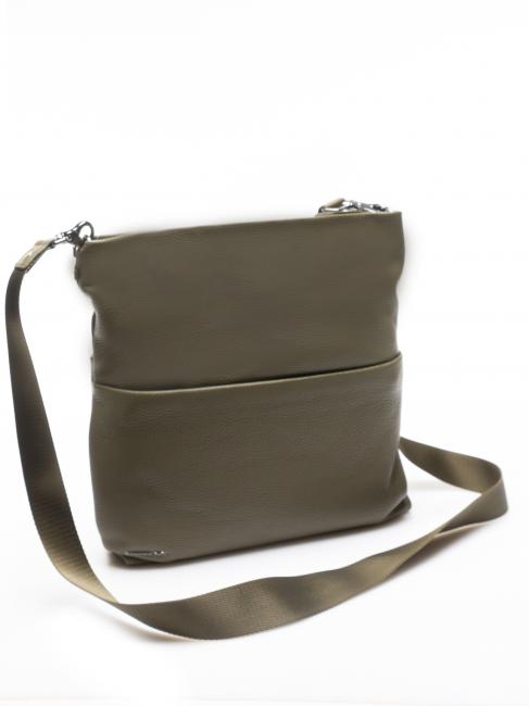 Mellow MELLOW Multifunktionale Ledertasche MILIT&Auml;R-OLIVE - Damentaschen