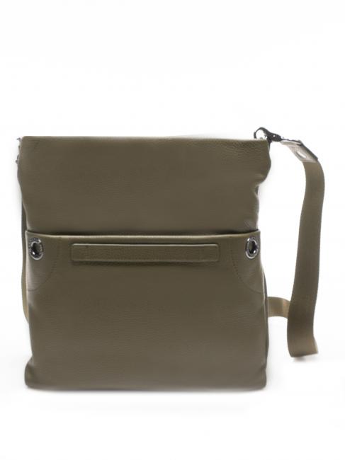 Mellow MELLOW Multifunktionale Ledertasche MILIT&Auml;R-OLIVE - Damentaschen